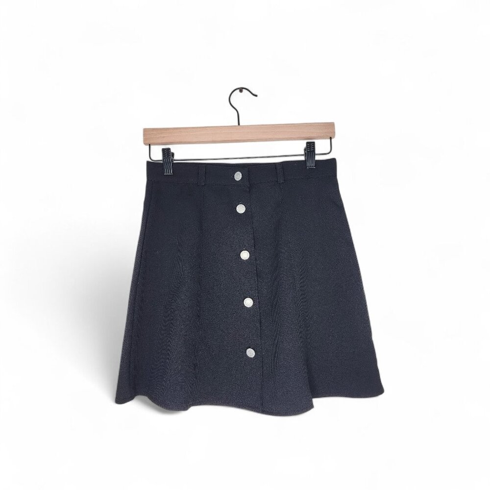90s Y2K Black Mini Vintage Skirt Size S Made in England